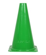 Plot de marquage, Hauteur : 23 cm, Vert - cône polyéthylène résistant